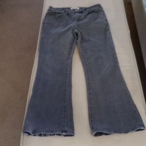 Frame Denim Le Crop Mini Boot Plaid Gray Jeans Size 26